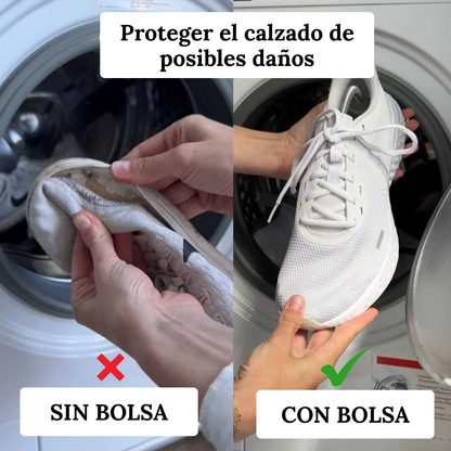 ELprisma™ Bolsa Lavadora Zapatillas 360° Protección Total